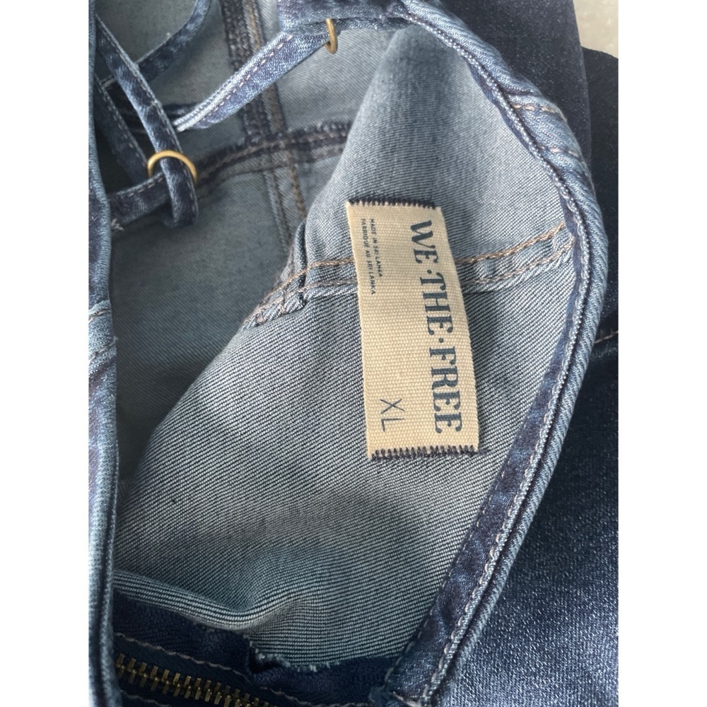 Free People We The Free Top Notch Denim One Piece Romper - Picture 6 of 8
